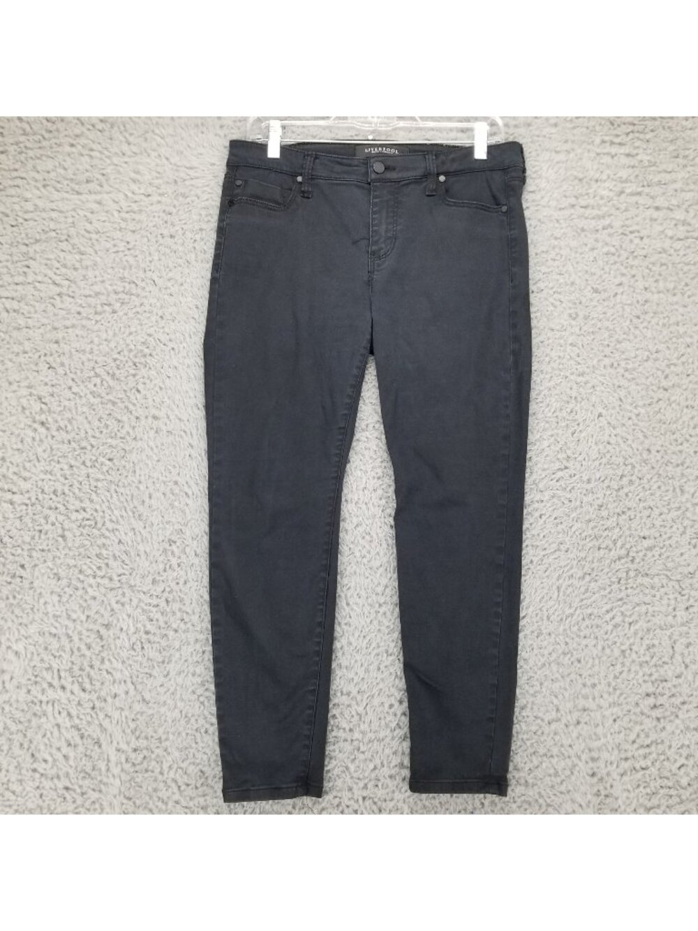 Liverpool Jeans Womens 29 Petite Black Stretch Denim Skinny